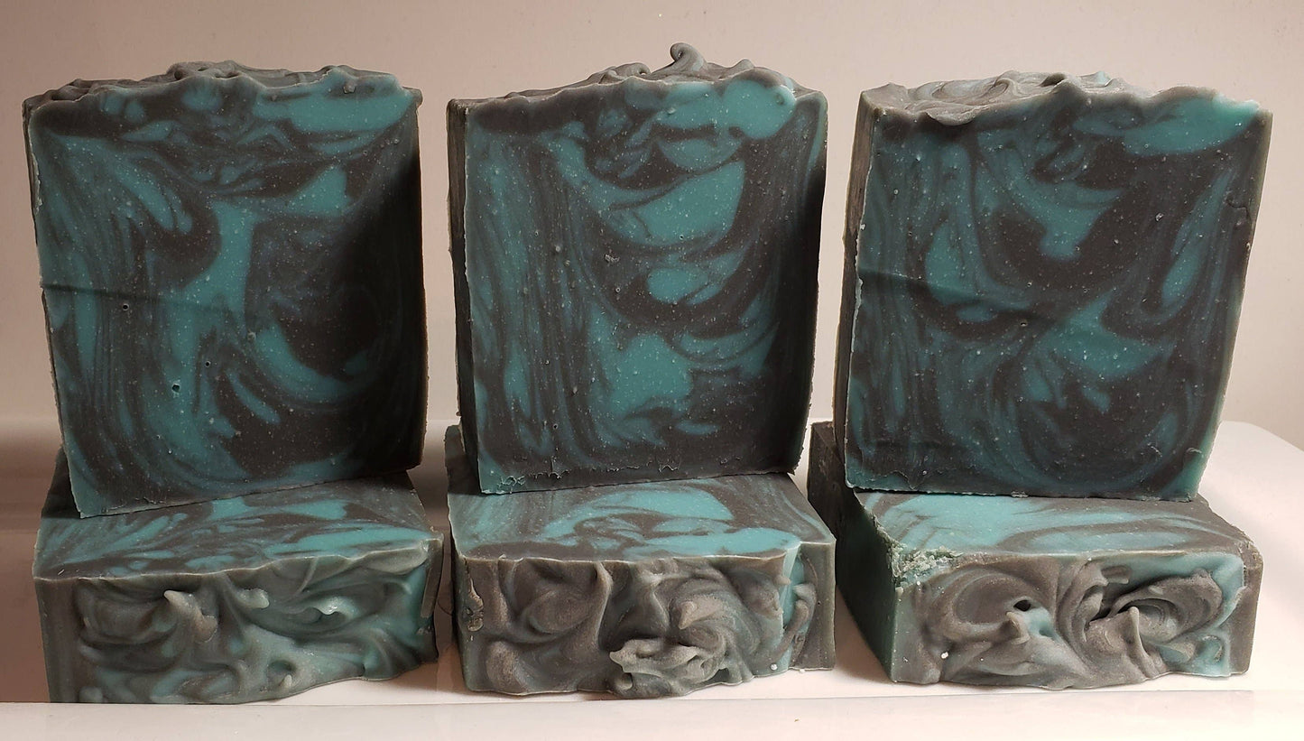 Classic Man Soap With Citrus Cardamom Amber Dark Musk Kaolin Clay Coconut Milk