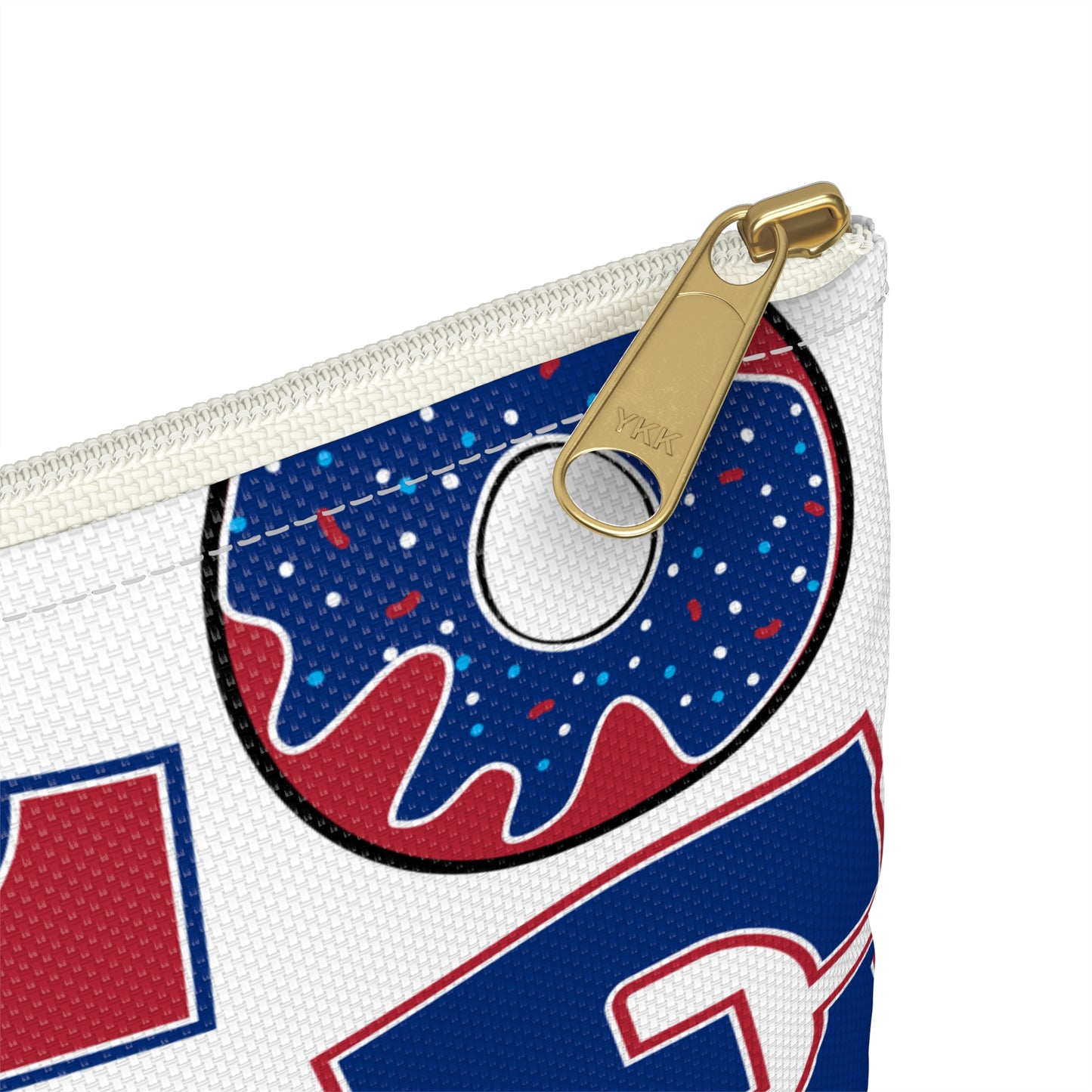 Patriotic LOVE pattern Accessory Pouch | American flag letters and icons