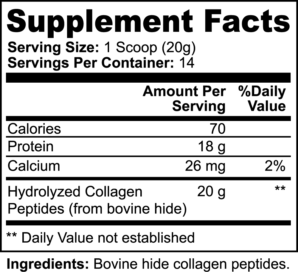 Goiteia Grass-Fed Hydrolyzed Collagen Peptides 9.88 Oz (280g)