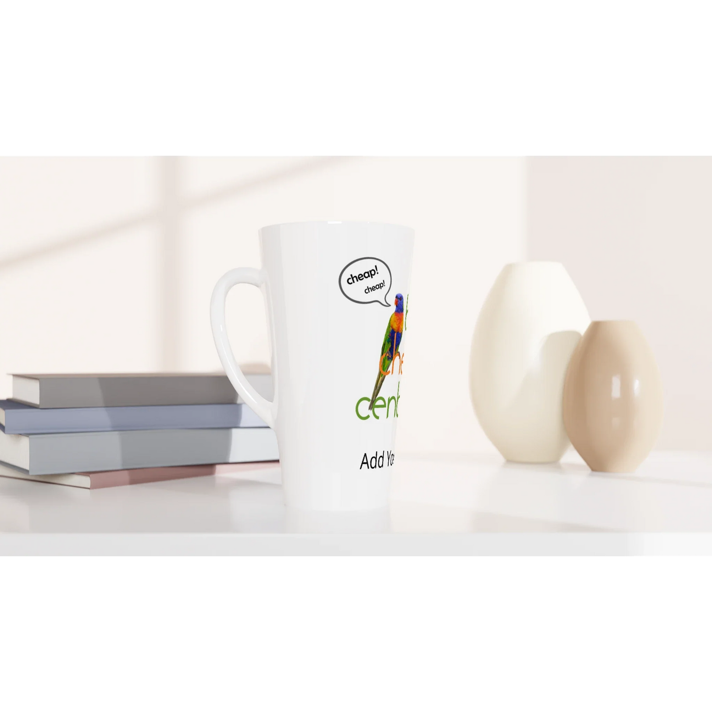 White Latte 17oz Ceramic Mug