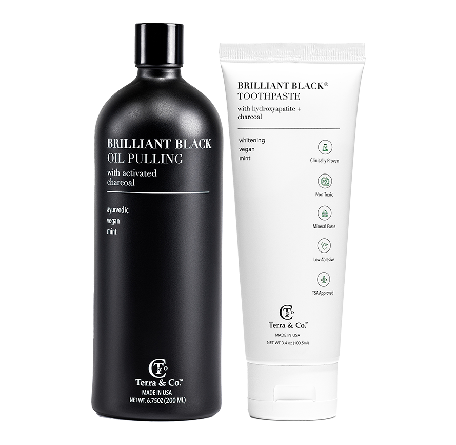 Ayurvedic Oral Care Set | Full-Size Fluoride-Free Hydroxyapatite Toothpaste & Oil Pulling