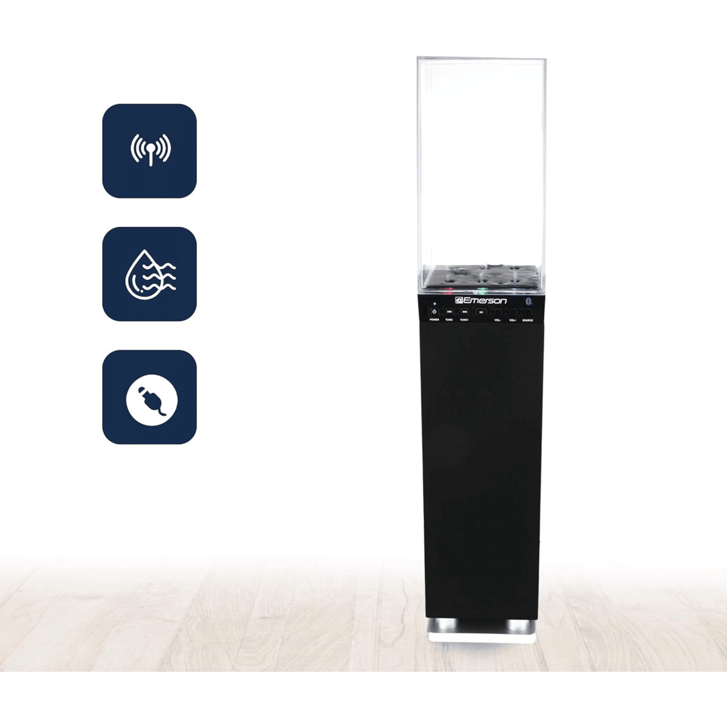 Emerson Dancing Water Light Tower Bluetooth Speaker System