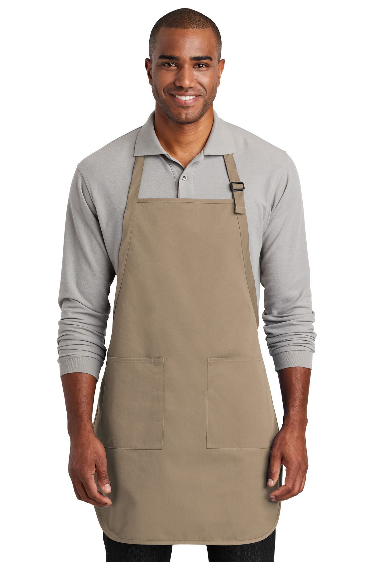 Port Authority Full-Length Two-Pocket Bib Apron A600