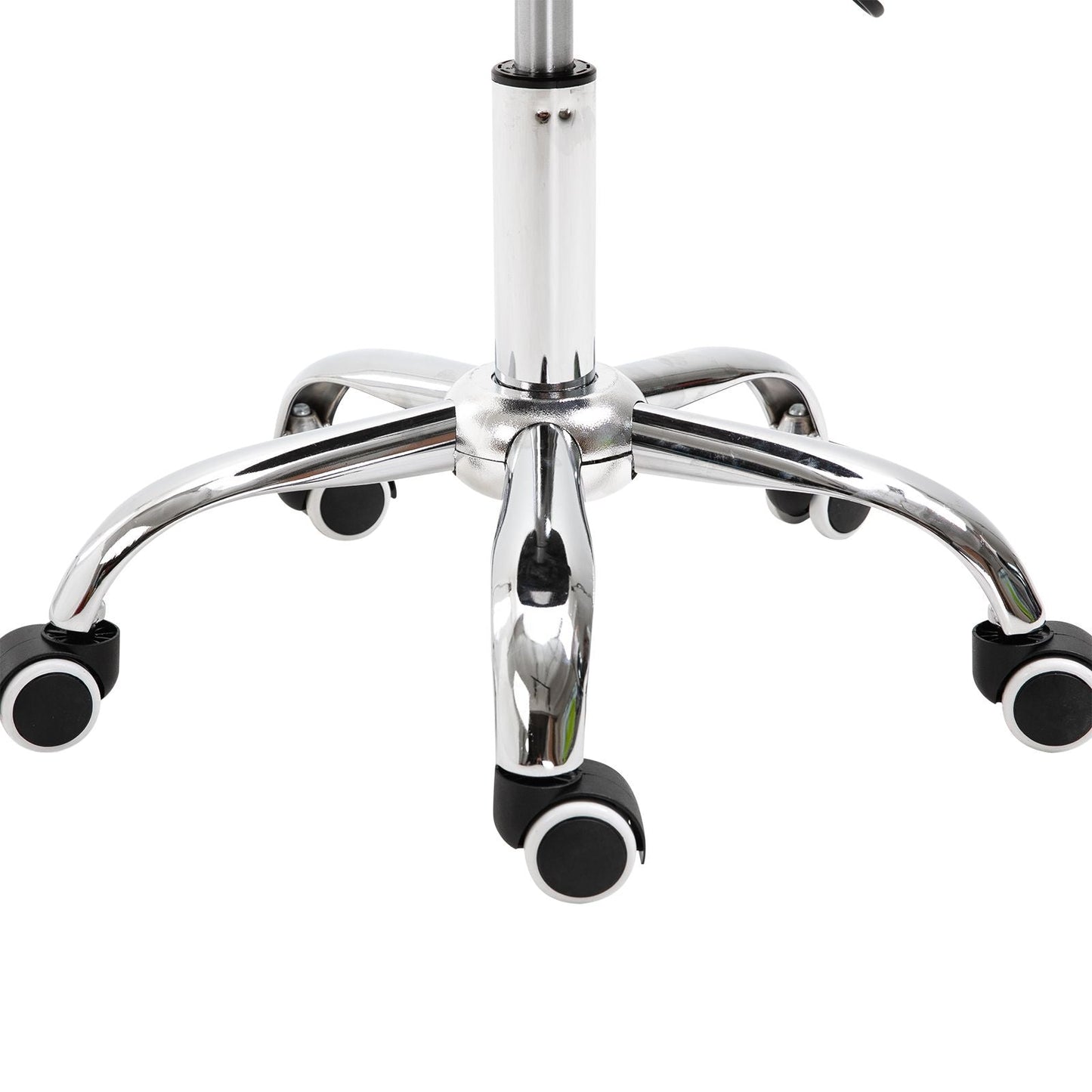 Adjustable Elegance: Hydraulic Salon Stool, Rolling Swivel Saddle Chair, PU Leather Beauty Seat for Spa, Black Finish