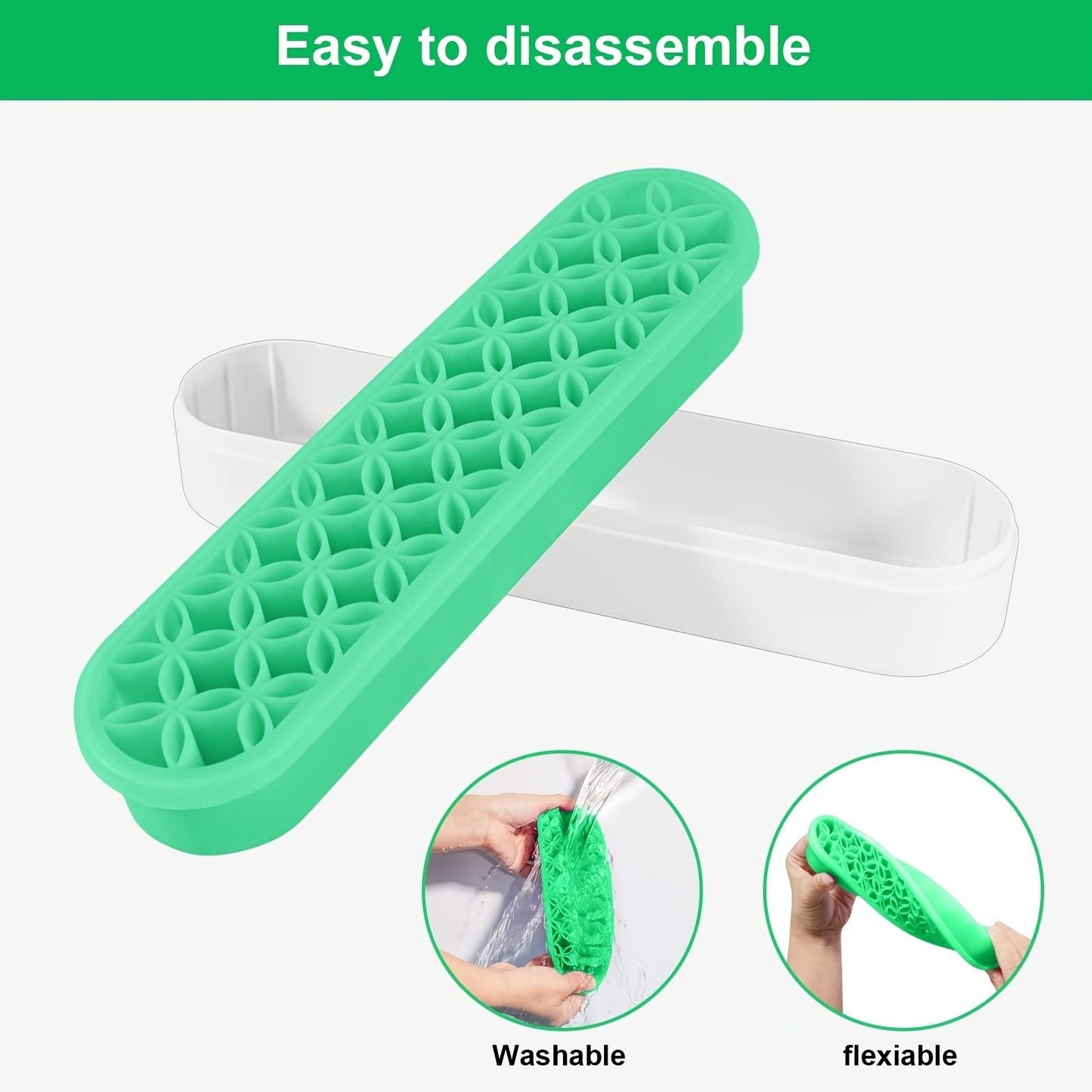 1pc Silicone Makeup Brush Holder, Silicone Makeup Brush Organizer, Multipurpose Nail Brush Organizer Storage For Sewing Craft Tools, Painting Pen Brushes, Nail Clipper