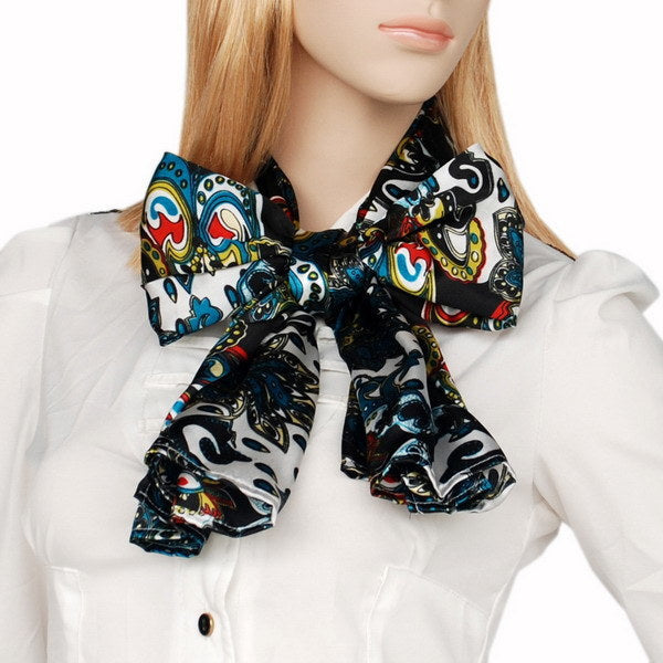 Blando Sea Green Distinctive Stylish Paisley Pattern Fashion Soft Silky Scarf/Wrap/Shawl(Small)