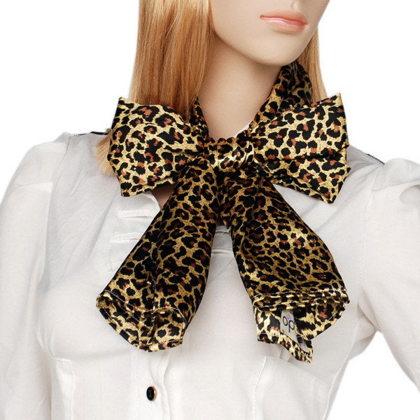 Blando Gold Leopard Design Fashion Exquisitely Soft Natural Silky Scarf/Wrap/Shawl(Large)