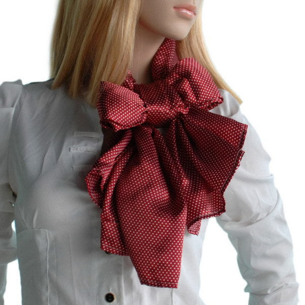 Blando Red Small Cute Dot Design Campus Style Silk Scarf/Wrap/Shawl(Large)