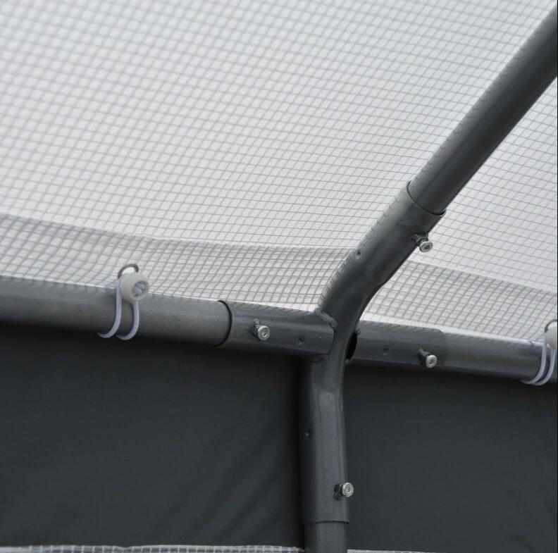 8' L x 6' W x 7' H Outdoor Walk-In Tunnel Greenhouse with Roll-up Windows; 2 Zippered Doors; & Weather Cover
