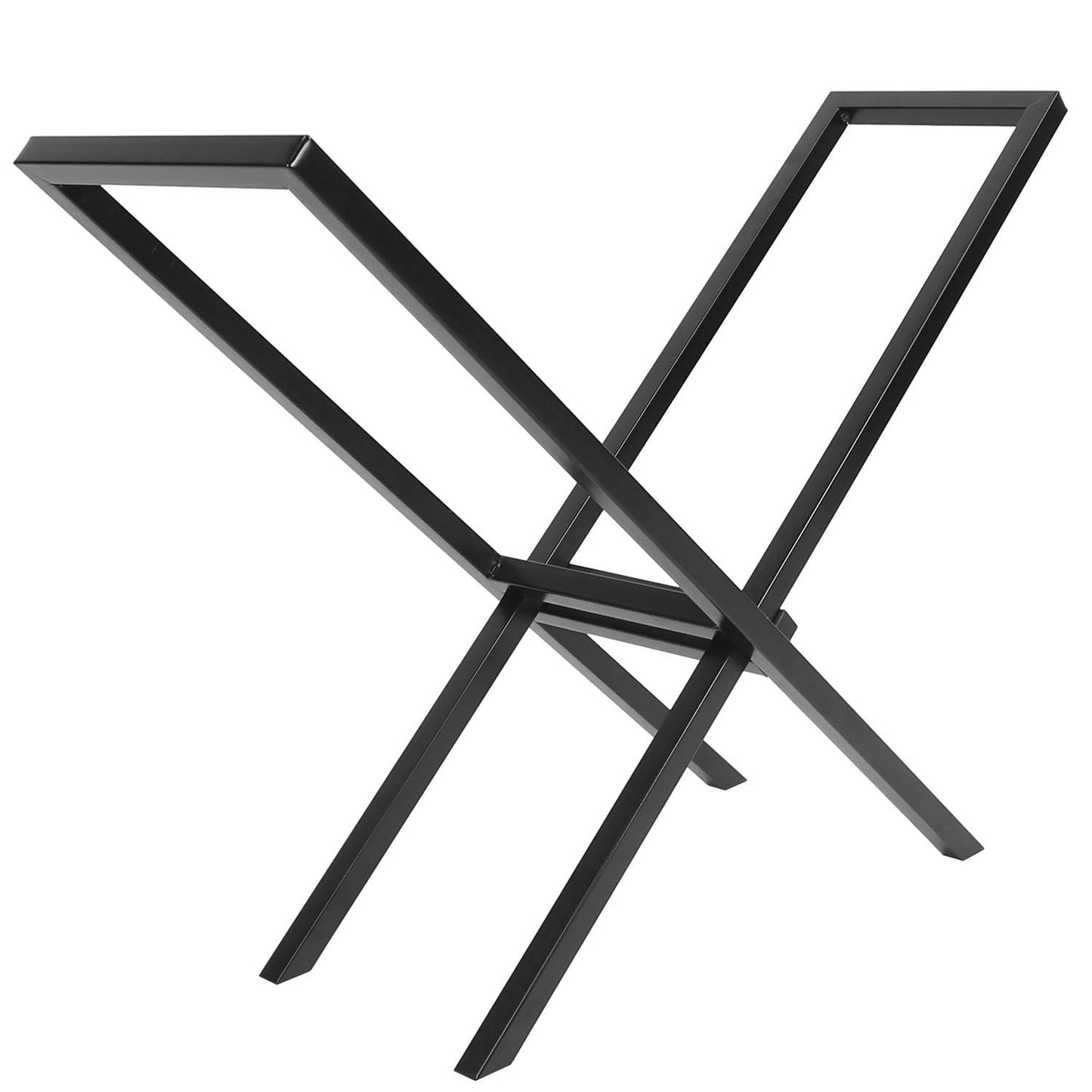 Firewood Log Rack 220LBS Steel Wood Lumber Storage Stacking Rack X Shape Storage Holder for Fireplace Firepit