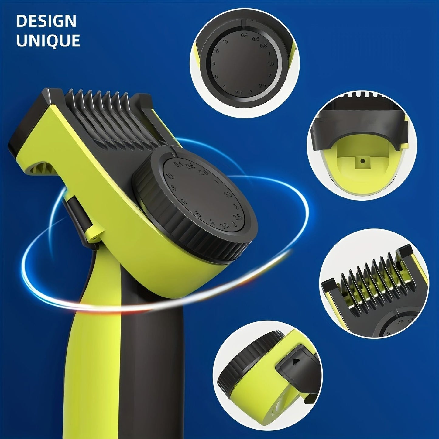 2pcs Replacement Blades Heads For Philips Norelco One Blade, Guide Comb Guards Electric Trimmer Shaver 14-length Adjustable Replacement Kit For QP2520 QP2530 QP2630 QP2620