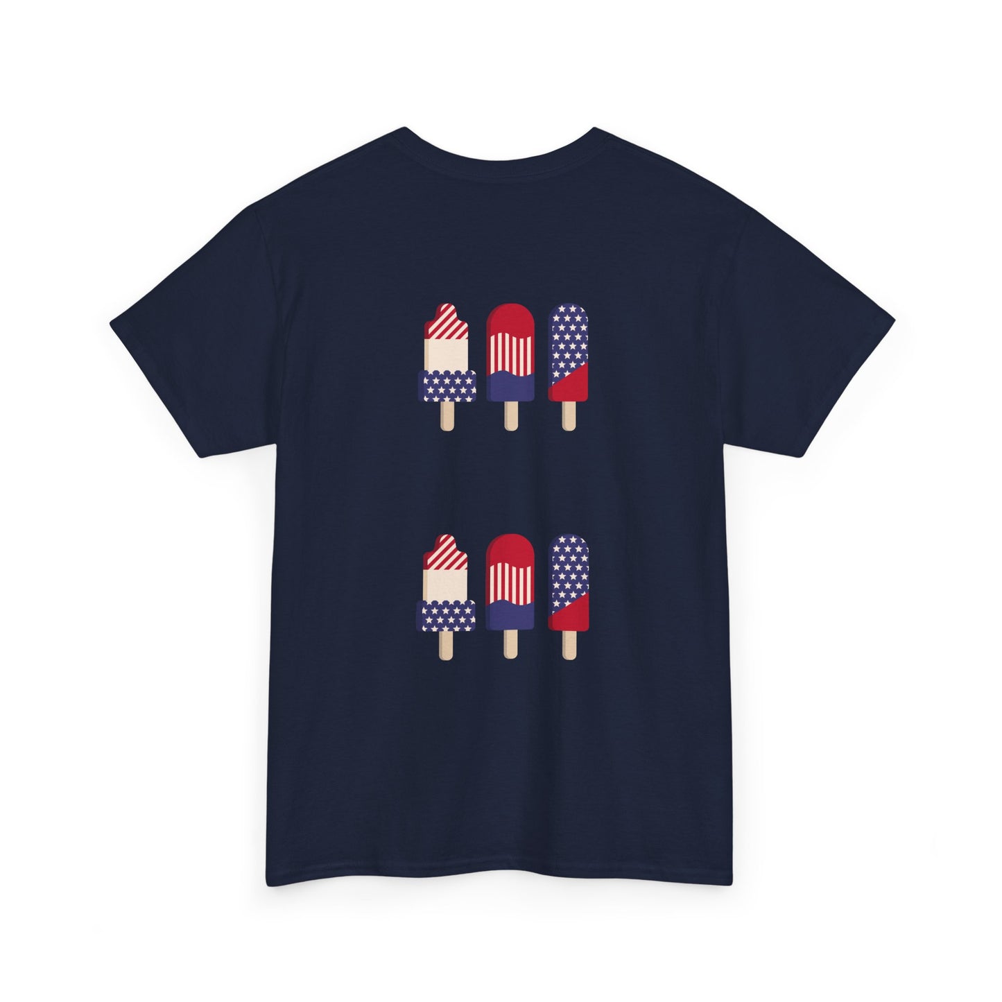 Merica Peace Hand graphic Tee | American Flag Popsicle back, Patriotic Fourth of July