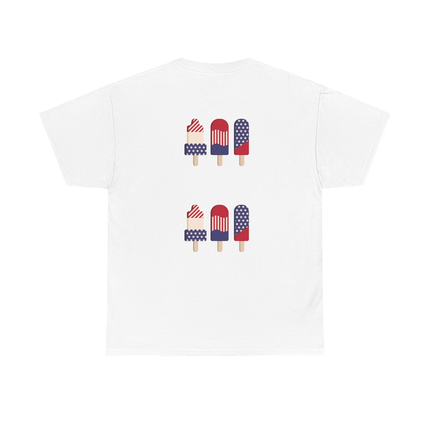 Merica Peace Hand graphic Tee | American Flag Popsicle back, Patriotic Fourth of July