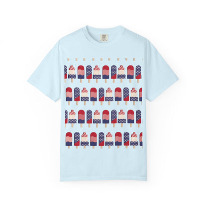 American Flag Popsicle T-shirt | Patriotic Fourth of July Ice Pop Tee