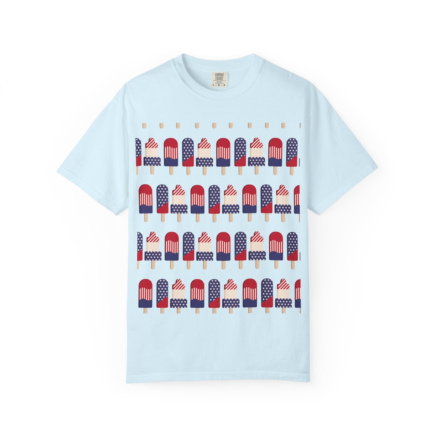 American Flag Popsicle T-shirt | Patriotic Fourth of July Ice Pop Tee