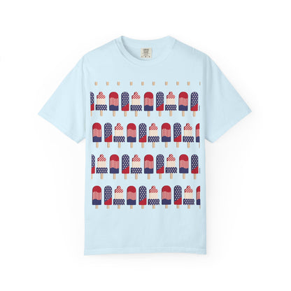 American Flag Popsicle T-shirt | Patriotic Fourth of July Ice Pop Tee