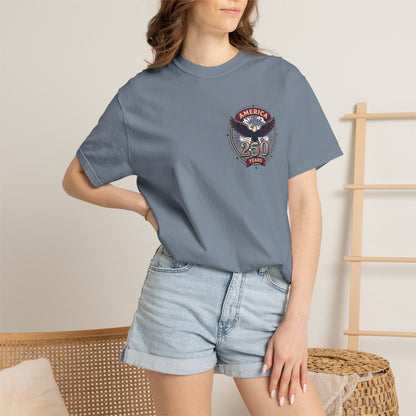 T-Shirt — 250 Years Celebrating Independence Fireworks Design