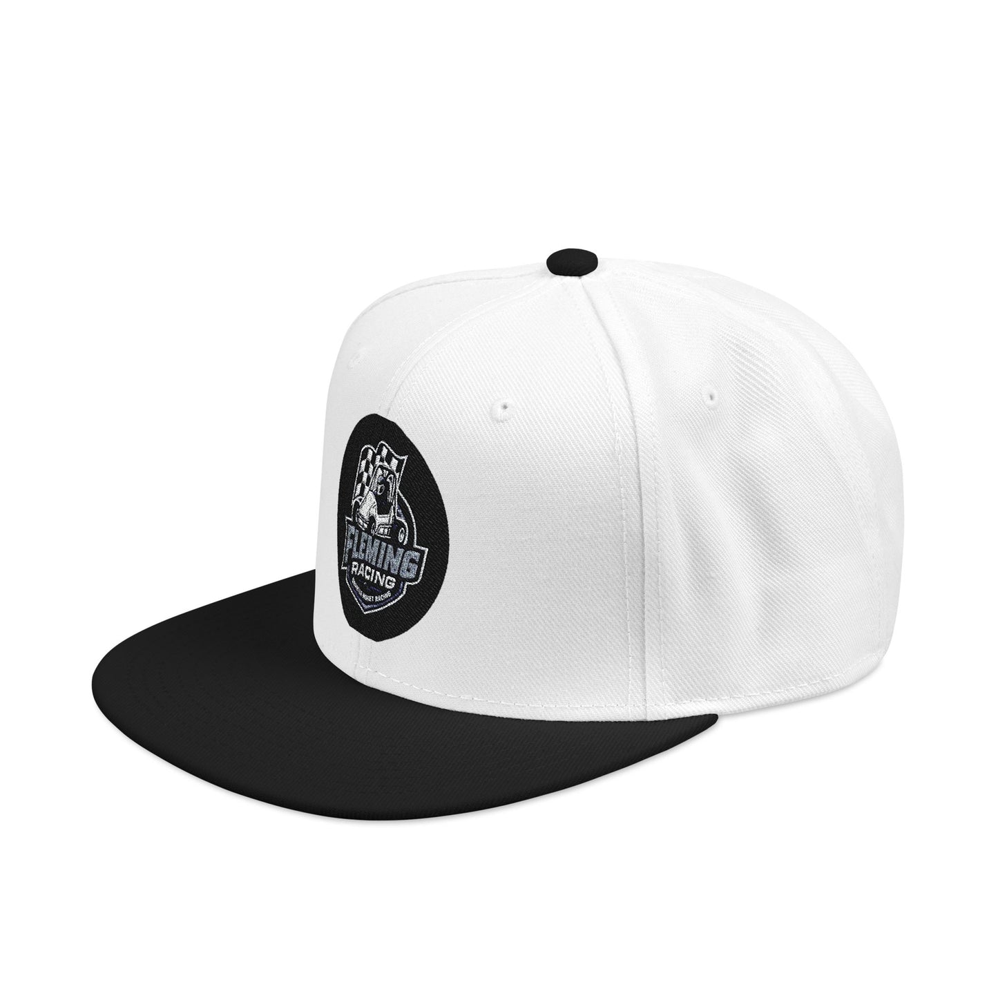 Smiling Ghost Patch Snapback | Embroidered Baseball Cap