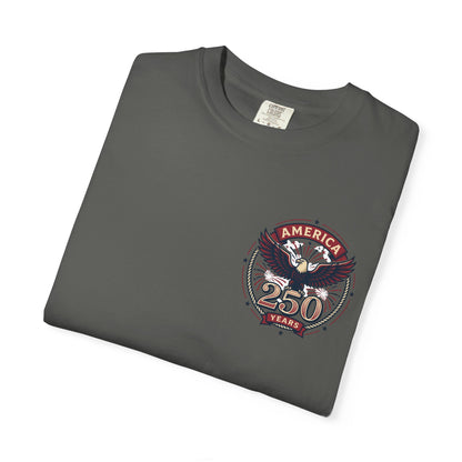 T-Shirt — 250 Years Celebrating Independence Fireworks Design