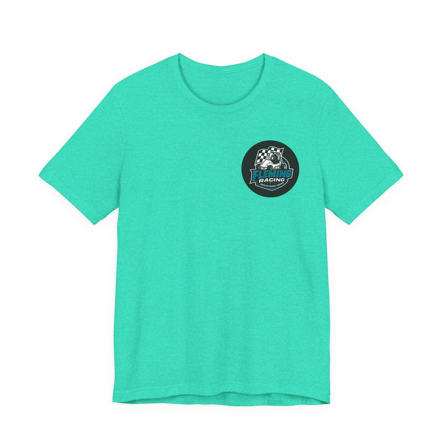 Fleming Racing Logo Tee | Racing Car Emblem T-Shirt
