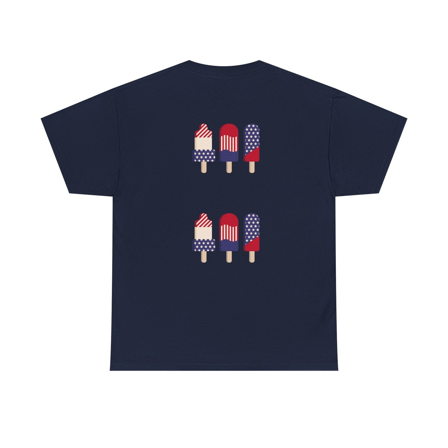 Merica Peace Hand graphic Tee | American Flag Popsicle back, Patriotic Fourth of July