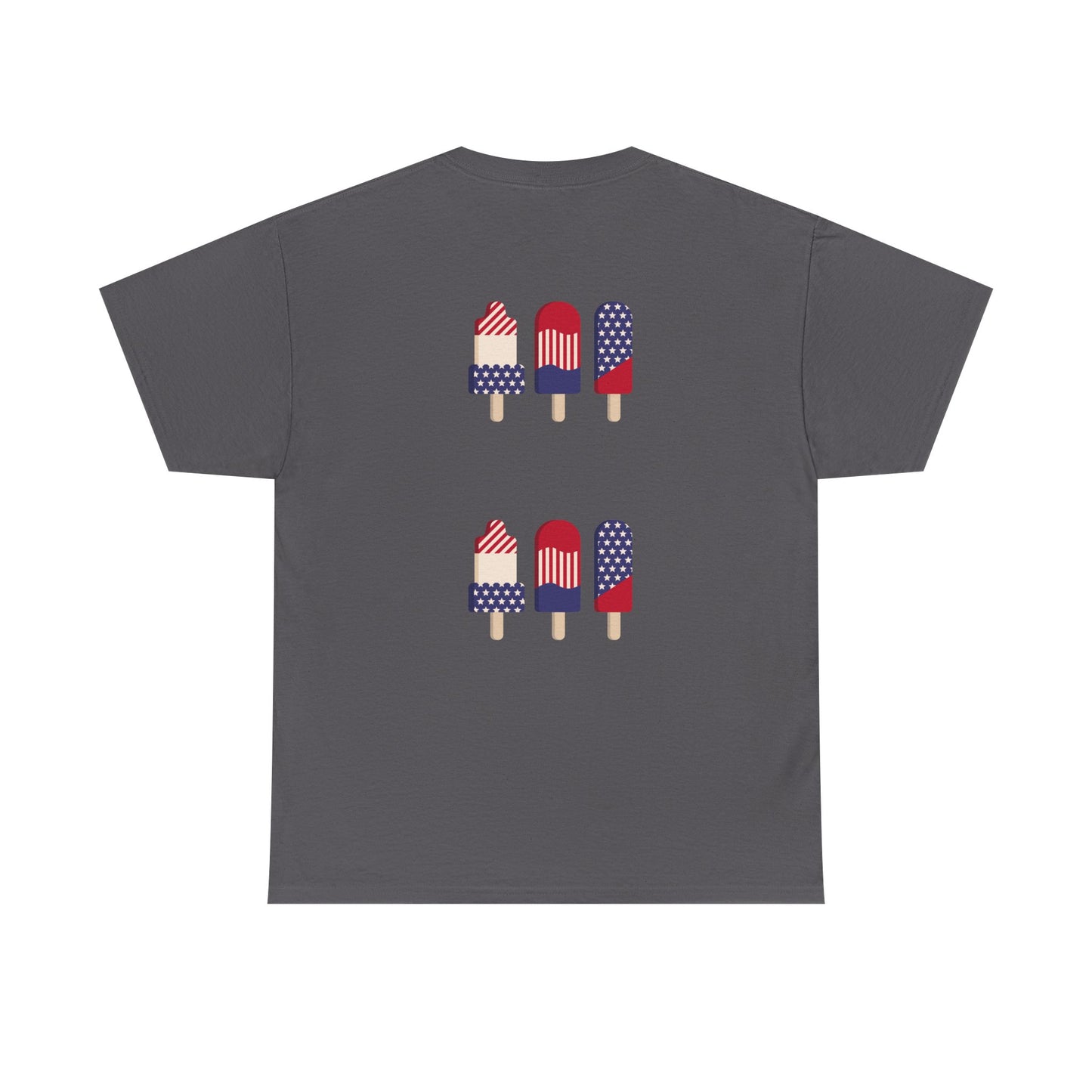 Merica Peace Hand graphic Tee | American Flag Popsicle back, Patriotic Fourth of July