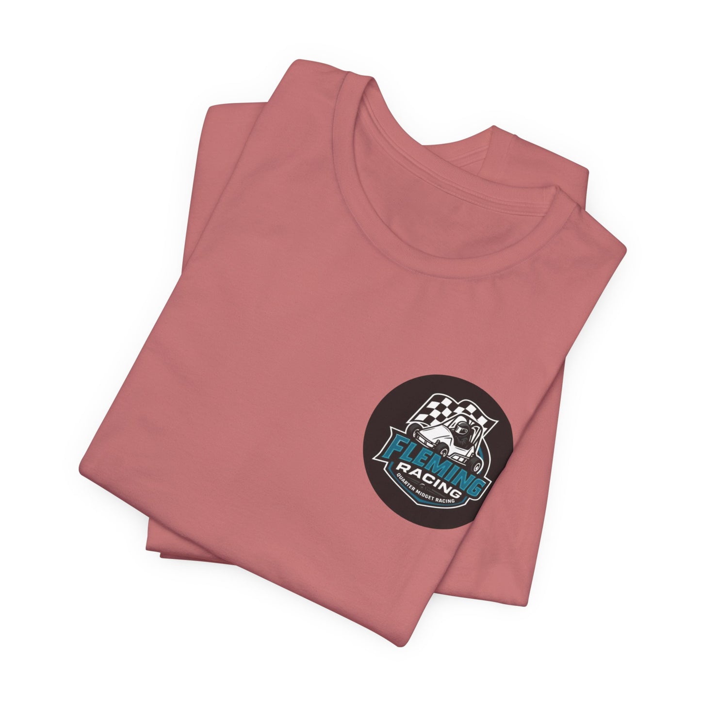 Fleming Racing Logo Tee | Racing Car Emblem T-Shirt