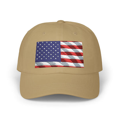 Distressed American Flag Dad Cap | Embroidered USA Baseball Hat