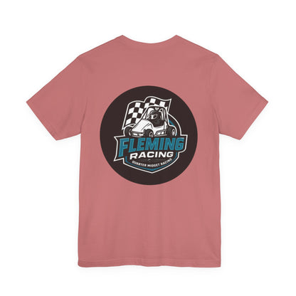 Fleming Racing Logo Tee | Racing Car Emblem T-Shirt