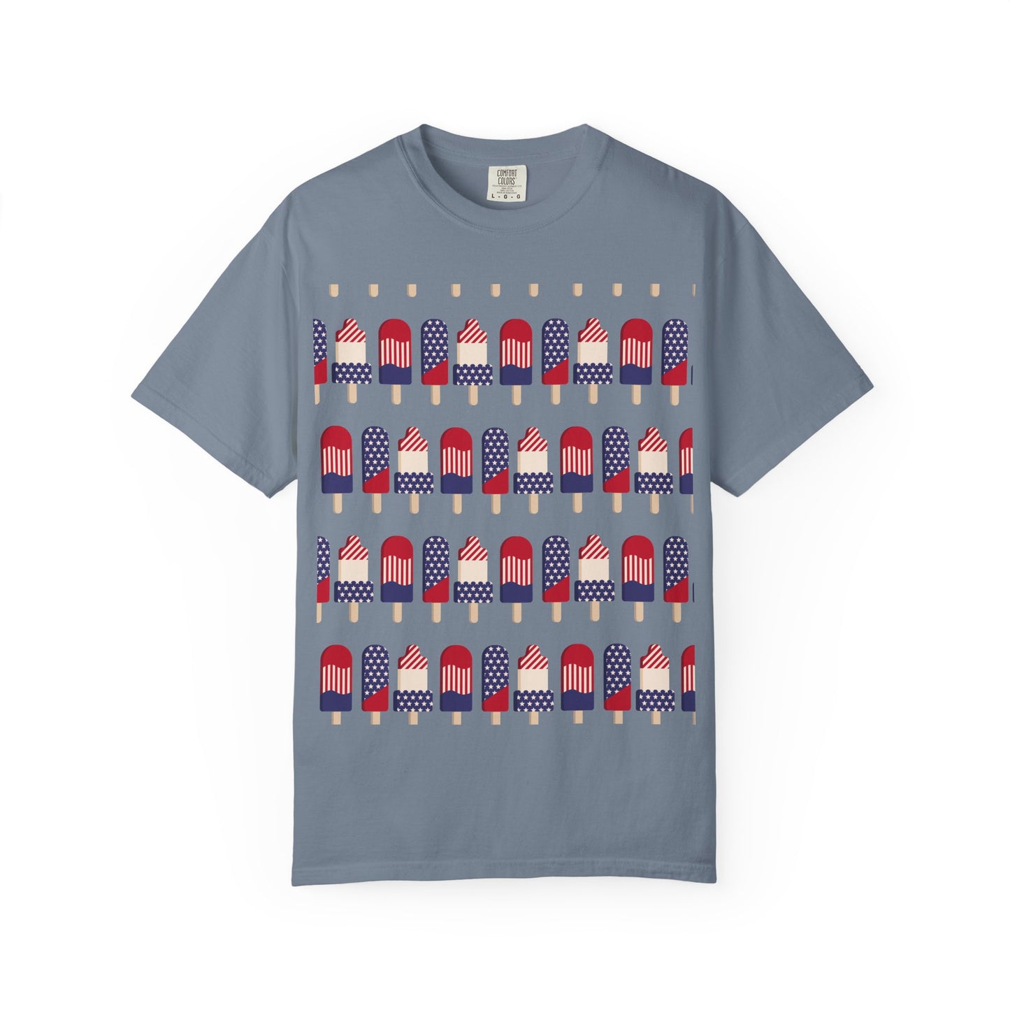 American Flag Popsicle T-shirt | Patriotic Fourth of July Ice Pop Tee