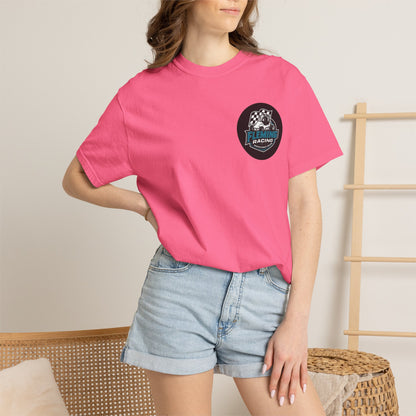 Fleming Racing QM Logo T-Shirt | Checkered Flag Circle Design