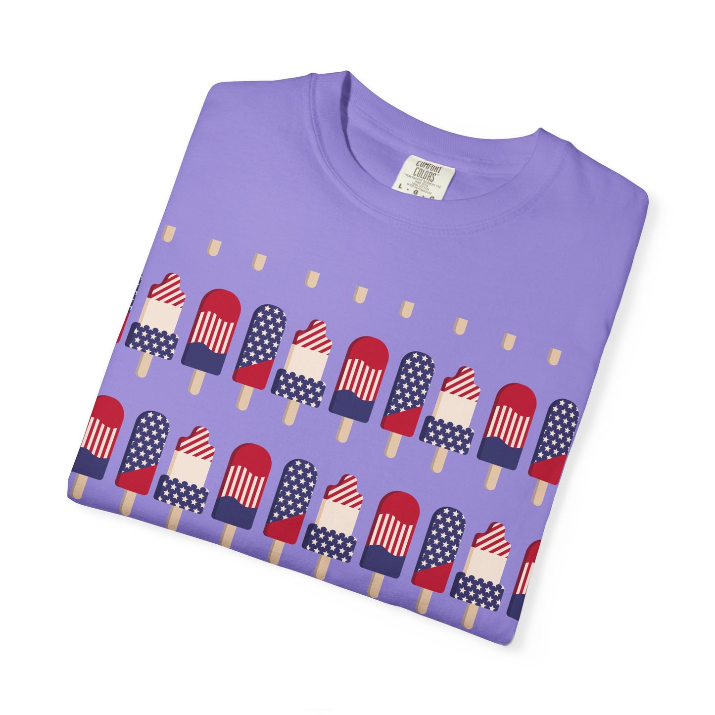 American Flag Popsicle T-shirt | Patriotic Fourth of July Ice Pop Tee