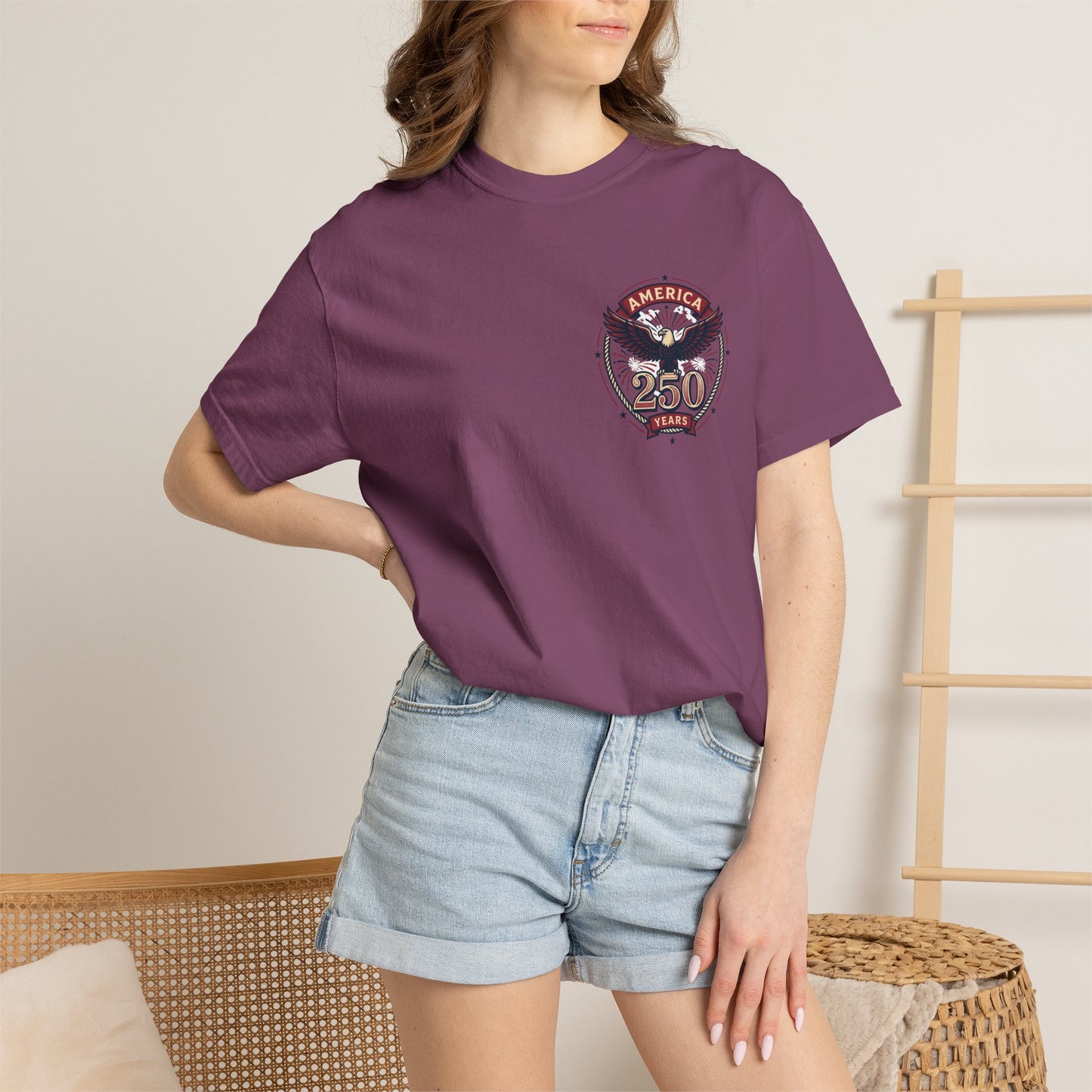 T-Shirt — 250 Years Celebrating Independence Fireworks Design