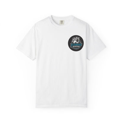 Fleming Racing QM Logo T-Shirt | Checkered Flag Circle Design