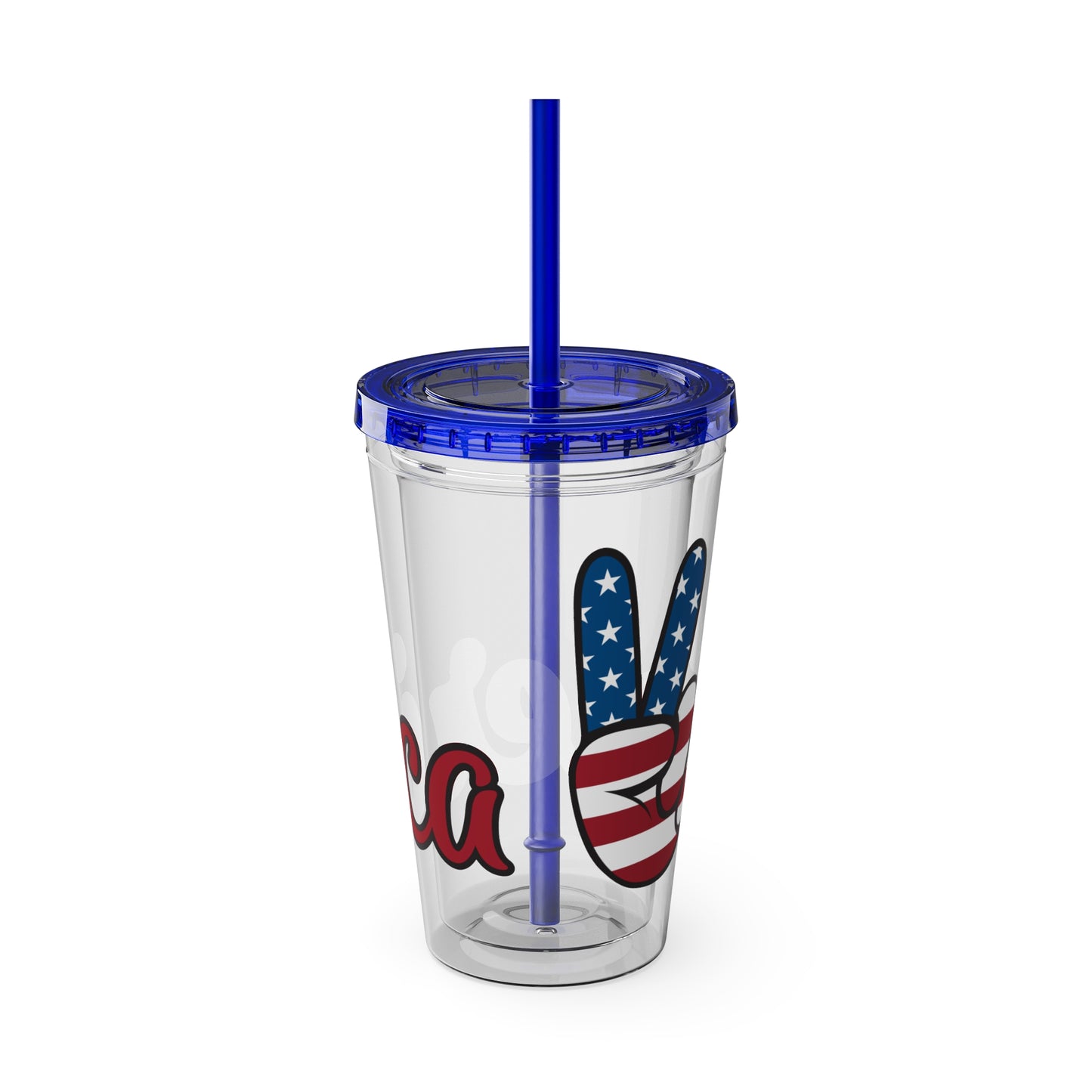 American Peace Sign tumbler 16oz