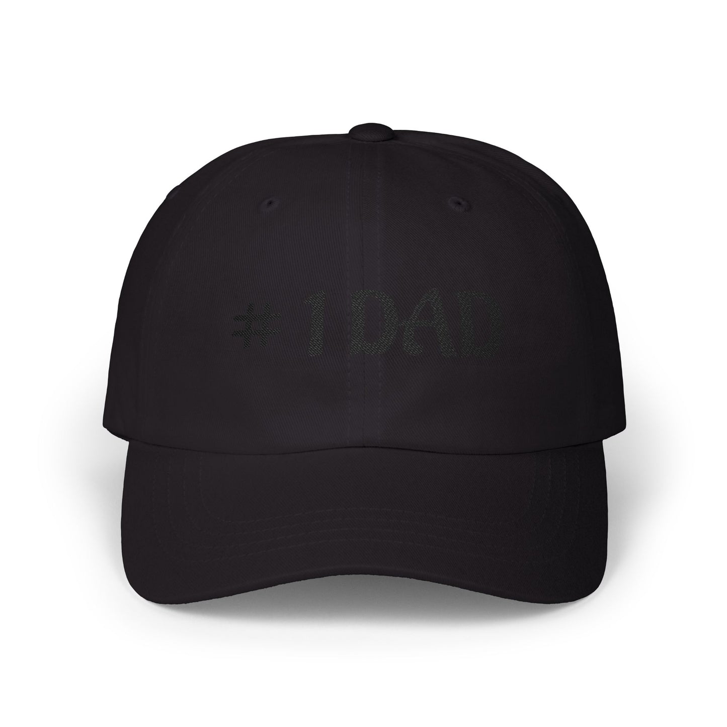 1 Dad Embroidered Dad Cap | White Baseball Hat