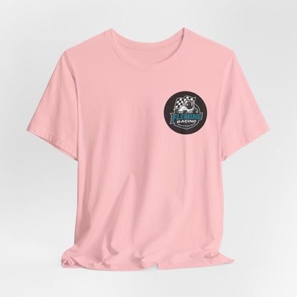 Fleming Racing Logo Tee | Racing Car Emblem T-Shirt