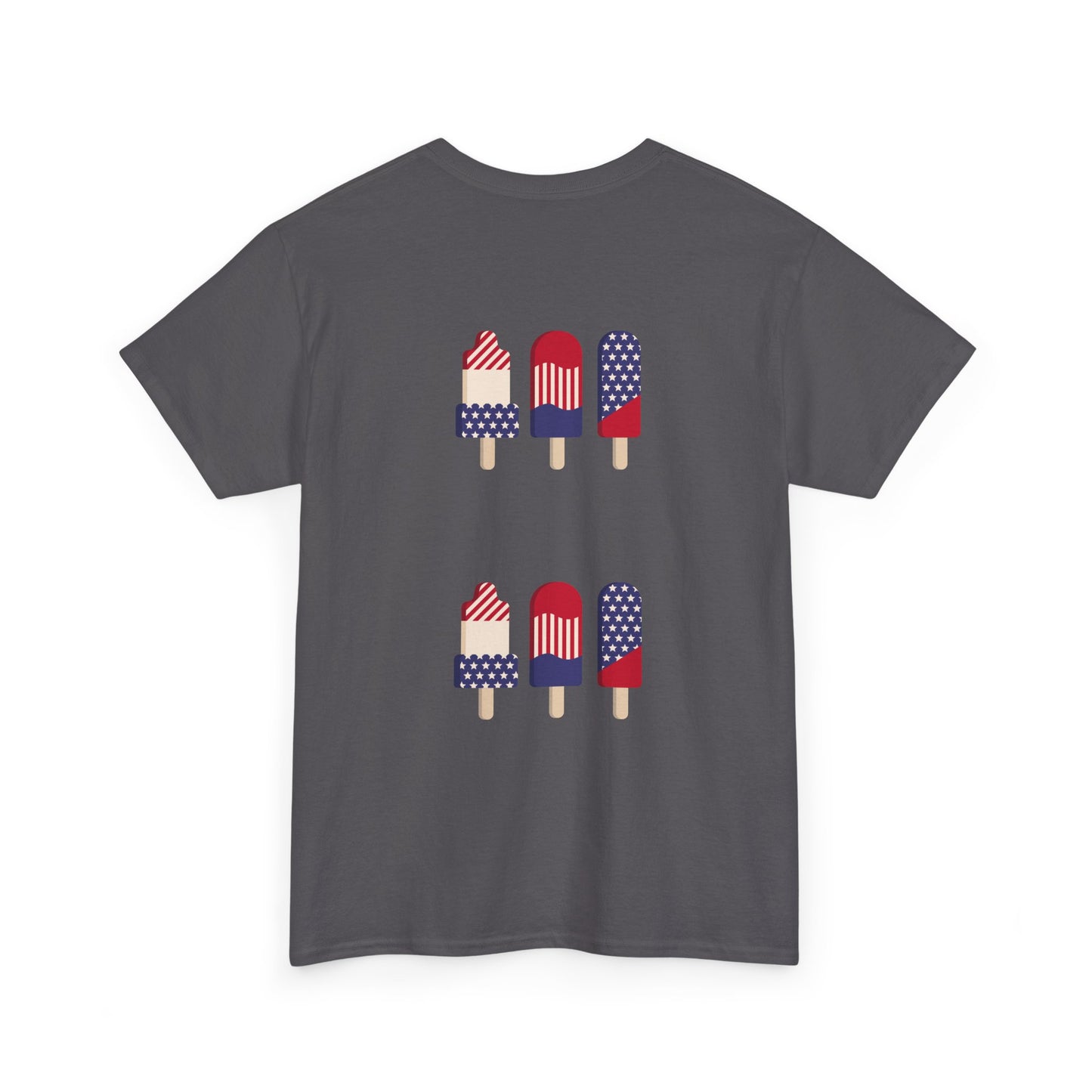 Merica Peace Hand graphic Tee | American Flag Popsicle back, Patriotic Fourth of July