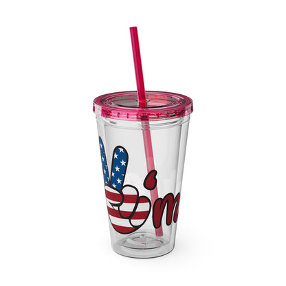 American Peace Sign tumbler 16oz