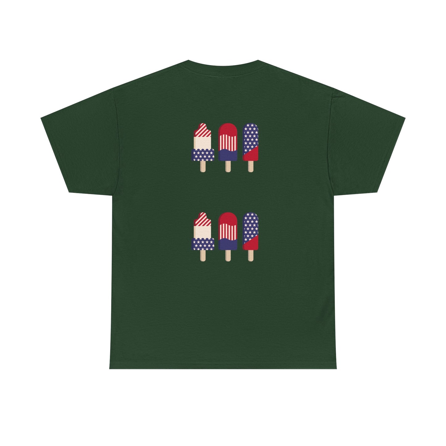 Merica Peace Hand graphic Tee | American Flag Popsicle back, Patriotic Fourth of July