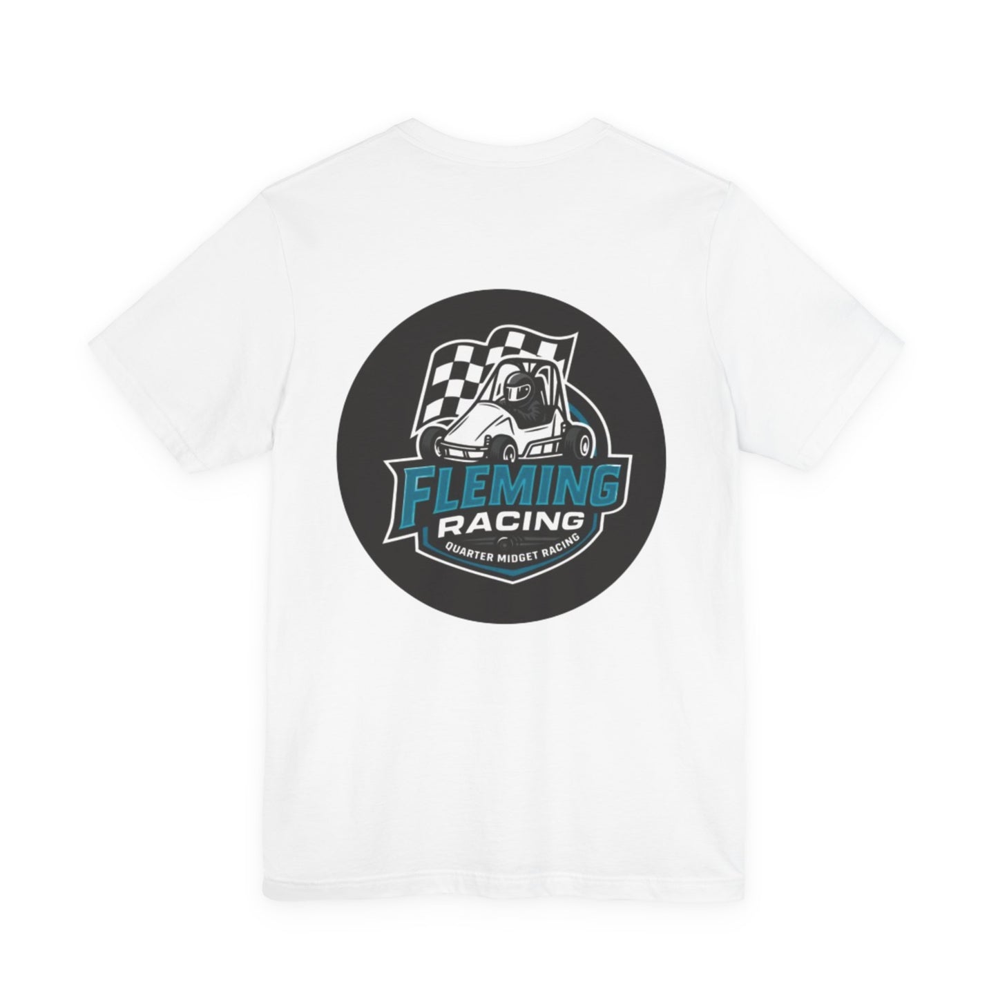 Fleming Racing Logo Tee | Racing Car Emblem T-Shirt