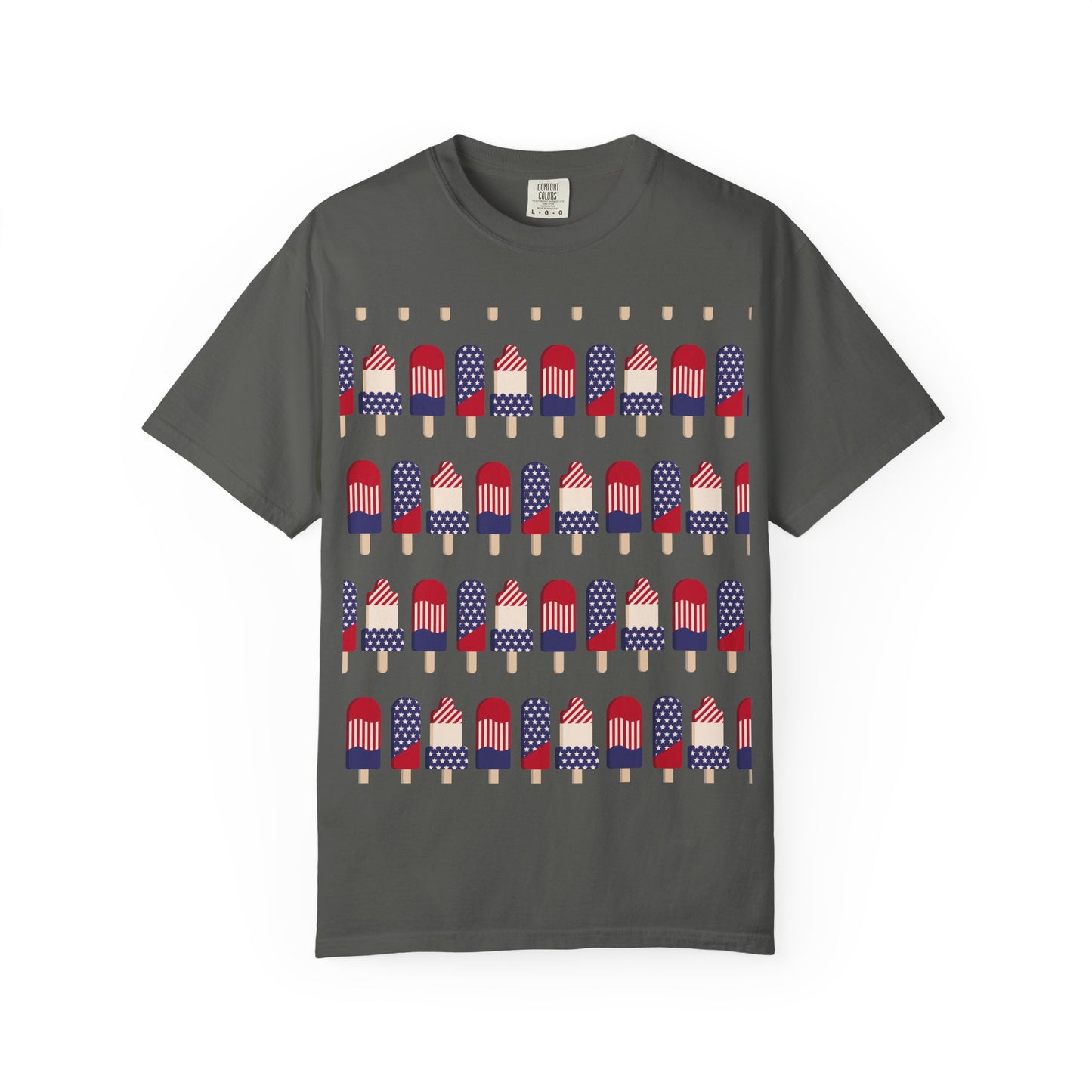 American Flag Popsicle T-shirt | Patriotic Fourth of July Ice Pop Tee