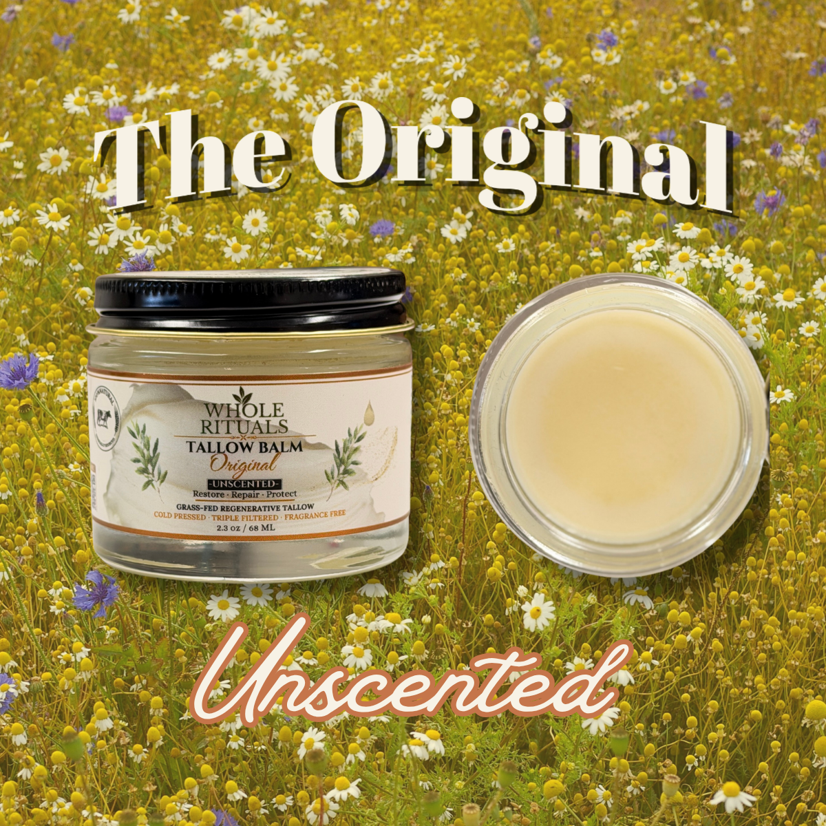 Grass-Fed Beef Tallow Balm – Deep Moisture Skin Repair
