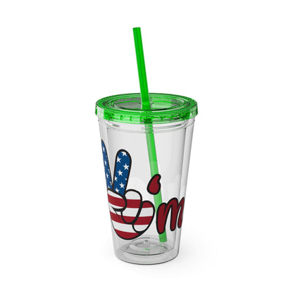 American Peace Sign tumbler 16oz