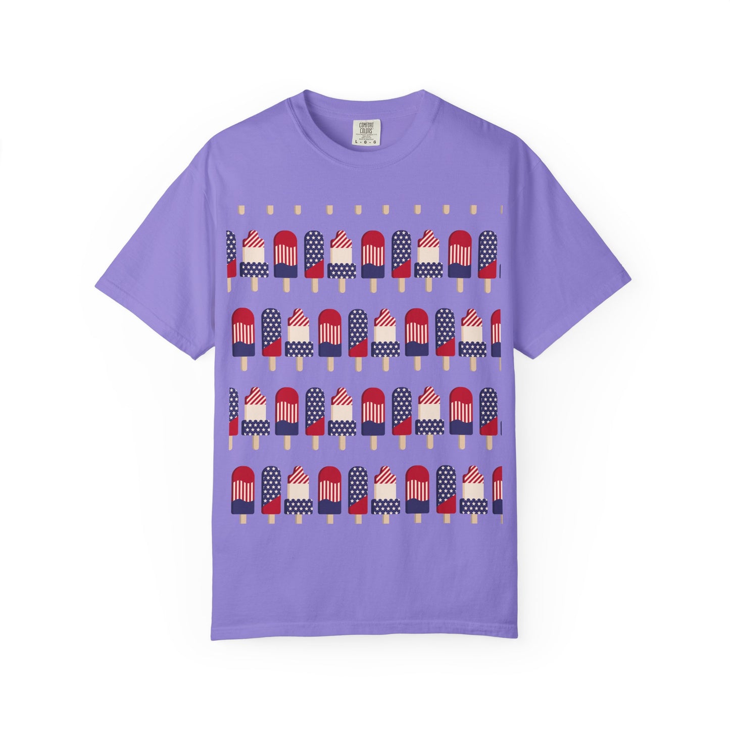 American Flag Popsicle T-shirt | Patriotic Fourth of July Ice Pop Tee
