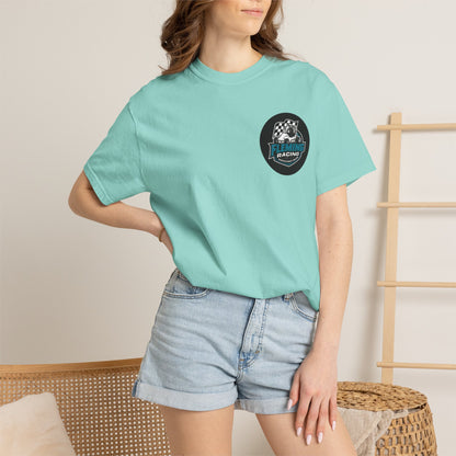 Fleming Racing QM Logo T-Shirt | Checkered Flag Circle Design