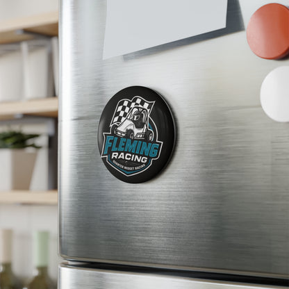 Fleming Racing Quarter Midget Racecar Button Magnet