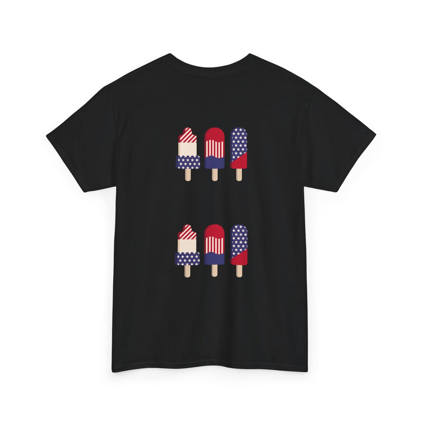Merica Peace Hand graphic Tee | American Flag Popsicle back, Patriotic Fourth of July