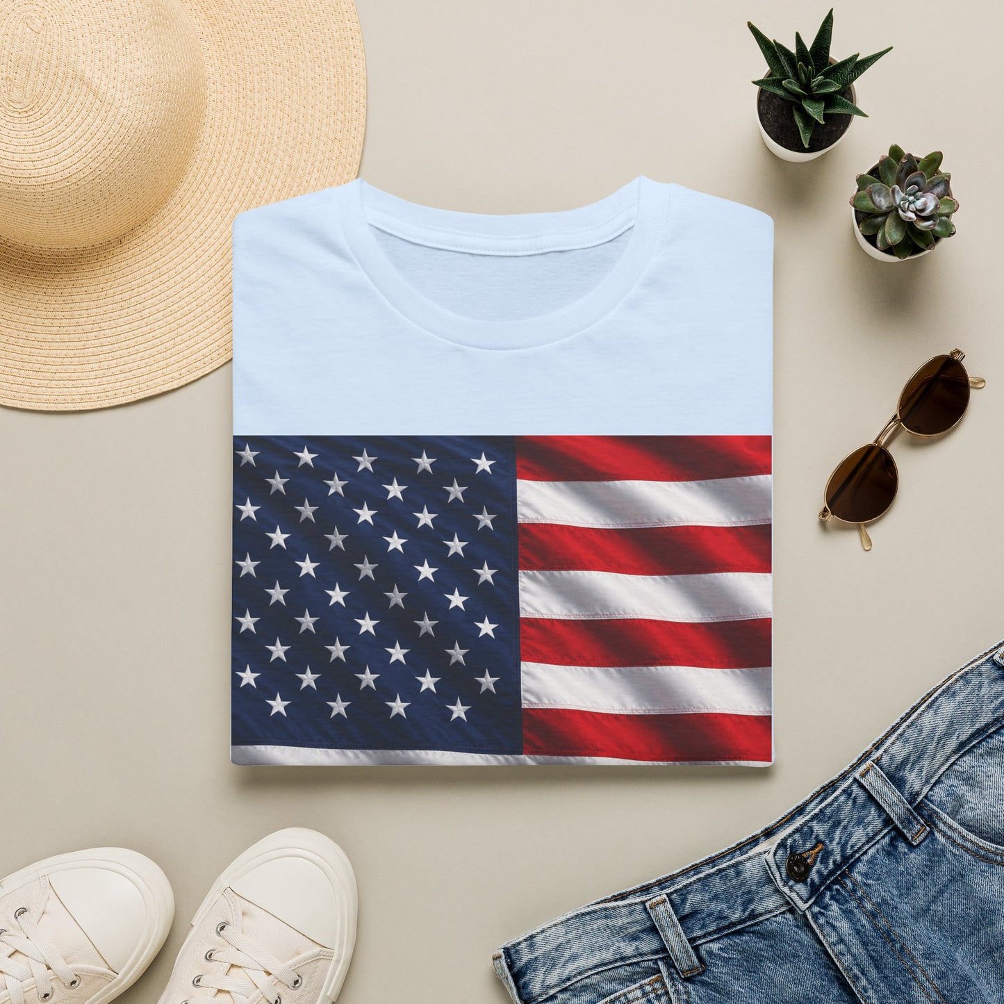 American Flag Graphic T-Shirt | USA Flag Tee, Patriotic Shirt