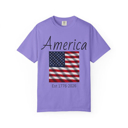 Patriotic Unisex T-Shirt, Celebrating America's 250th Anniversary, Vintage Eagle Design, Gift for Independence Day, USA Pride